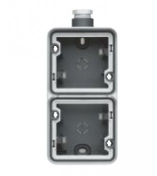 IP 55 hager boîte double verticale ip55 1 entrée m20 IP 55 hager boîte double verticale ip55 1 entrée m20