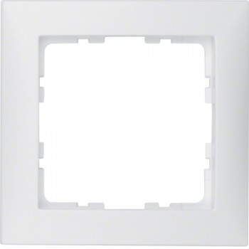 s1 plaque de recouvrement simple polar blanc mat