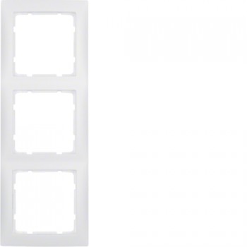 HAGER s1 plaque de recouvrement triple horizontal/vertical polar blanc mat HAGER s1 plaque de recouvrement triple horizontal/vertical polar blanc mat