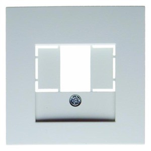 HAGER s1 centraalplaat met uitsparing 2-v polar wit HAGER s1 centraalplaat met uitsparing 2-v polar wit