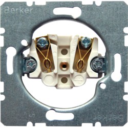 HAGER s1 prise de courant 2p sans terre avec bornes vis sans plaque centrale HAGER s1 prise de courant 2p sans terre avec bornes vis sans plaque centrale