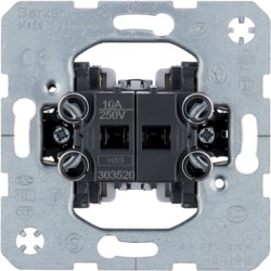 HAGER s1 interrupteur commande volets unipolaire sans plaque centrale