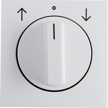 s1 enjoliveur central pour interrupteur rotatif volets polar blanc