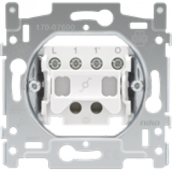 niko socle pour interrupteur à témoin va-et-vient 4 bornes de raccordement 10a, bornes à vis niko socle pour interrupteur à témoin va-et-vient 4 bornes de raccordement 10a, bornes à vis