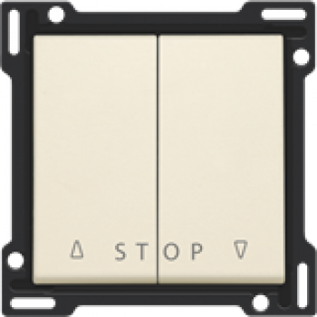 NIKO afwerkingsset  voor tweevoudige rolluikdrukknop 'stop' voor elektronische sturingen (100)