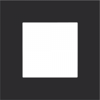 NIKO plaque de recouvrement pure black coated (code 161) NIKO plaque de recouvrement pure black coated (code 161)