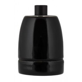 BAILEY lamphouder e27 porselein zwart BAILEY lamphouder e27 porselein zwart