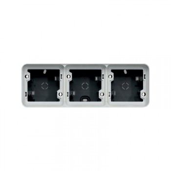 IP 55 hager boîte triple horizontale ip55 double entrées m20