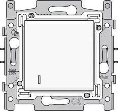 NIKO ORIGINAL niko drukknop 10a no met lens en centraalplaat white NIKO ORIGINAL niko drukknop 10a no met lens en centraalplaat white