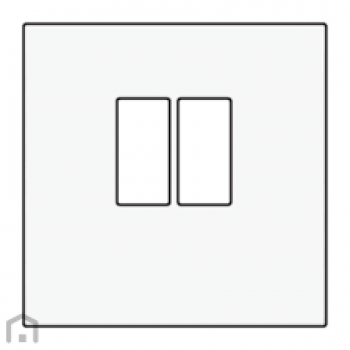 NIKO ORIGINAL niko afwerkingsset voor enkelvoudige luidsprekeraansluiting , white (101)