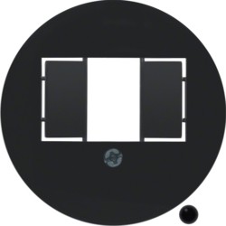 centraalstuk met uitsparing serie 1930 zwart