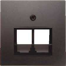 HAGER s1 centraalstuk voor rj data tweevoudig 45 ° antraciet HAGER s1 centraalstuk voor rj data tweevoudig 45 ° antraciet