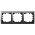 HAGER s1 plaque de recouvrement triple anthracite mat HAGER s1 plaque de recouvrement triple anthracite mat