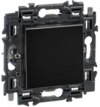 LEGRAND valena drukknop 6a 250v (zwart) LEGRAND valena drukknop 6a 250v (zwart)