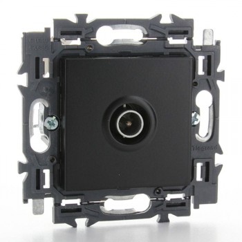 LEGRAND valena enkelvoudige tv contactdoos (zwart) LEGRAND valena enkelvoudige tv contactdoos (zwart)