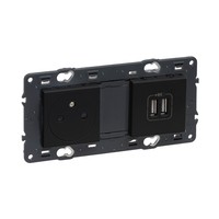 LEGRAND valena prise de courant affleurante simple et chargeur usb intégré