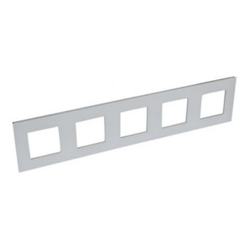 LEGRAND valena plaque de finition quintuple hor.vert. 71mm (alu) LEGRAND valena plaque de finition quintuple hor.vert. 71mm (alu)