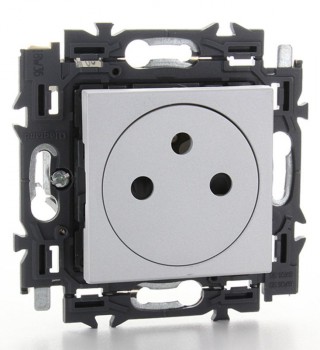 LEGRAND valena prise de courant 2p + t affleurante 16a (alu) LEGRAND valena prise de courant 2p + t affleurante 16a (alu)