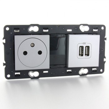 LEGRAND valena prise de courant affleurante simple et chargeur usb intégré LEGRAND valena prise de courant affleurante simple et chargeur usb intégré