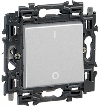 LEGRAND valena interrupteur bipolaire 16 ax 250v (alu) LEGRAND valena interrupteur bipolaire 16 ax 250v (alu)