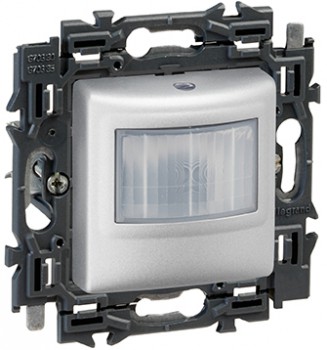 LEGRAND valena detector 3 draads met nulleider zonder manuele in-en uitschakelmogelijkheid (alu)