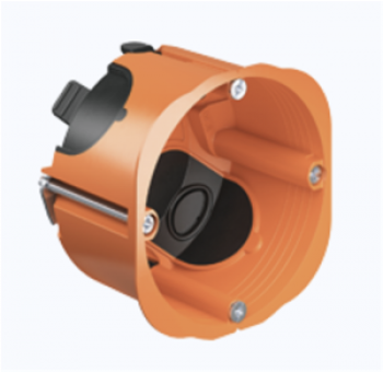HELIA helia boîtier pour paroi creuse o-range, simple , h 47 mm diam 68mm HELIA helia boîtier pour paroi creuse o-range, simple , h 47 mm diam 68mm