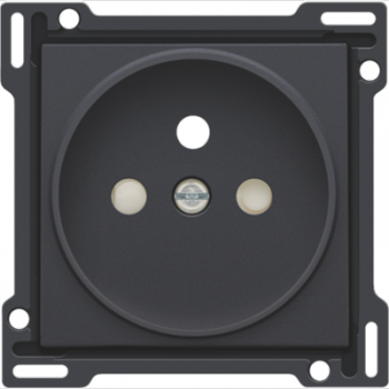 NIKO afwerkingsset intense antraciet voor stopcontact met aarding 21mm NIKO afwerkingsset intense antraciet voor stopcontact met aarding 21mm
