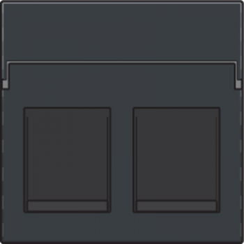 NIKO INTENSE niko enjoliveur pour 2 sortie rj modèle plat anthracite