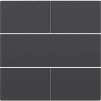niko set de finition pour bouton-poussoir quadruple ,libre de potentiel 24v anthracite