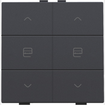 NIKO nhc tweevoudige bediening antraciet motorsturing NIKO nhc tweevoudige bediening antraciet motorsturing