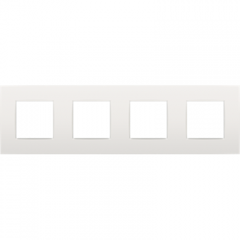 NIKO INTENSE niko afdekplaat viervoudig intense white horizontaal/verticaal NIKO INTENSE niko afdekplaat viervoudig intense white horizontaal/verticaal