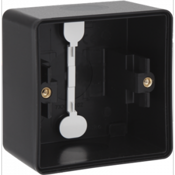 IP 55 enkelvoudige doos - 2 soepele ingangen zwart IP 55 enkelvoudige doos - 2 soepele ingangen zwart