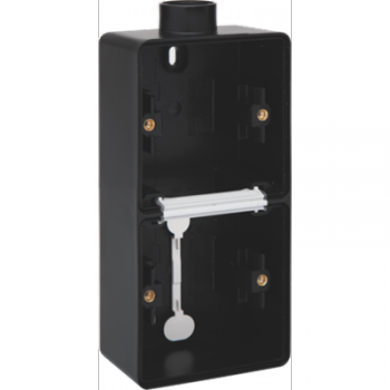 IP 55 tweevoudige doos verticaal met 1 ingang m20 zwart IP 55 tweevoudige doos verticaal met 1 ingang m20 zwart