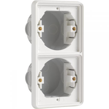 IP 55 Cadre d'encastrement double vertical pour deux fonctions IP 55 Cadre d'encastrement double vertical pour deux fonctions