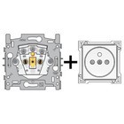 niko gamma apparaten uitgerust met centrale platen (wit of creme)