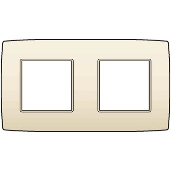 plaque de recouvrement double horizontal/vertical