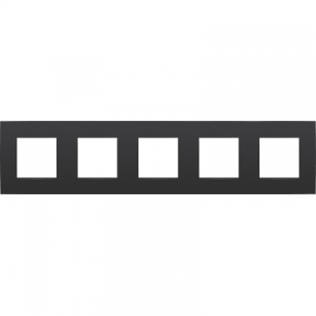 NIKO INTENSE niko afdekplaat vijfvoudig intense matt black coated horizontaal/verticaal NIKO INTENSE niko afdekplaat vijfvoudig intense matt black coated horizontaal/verticaal