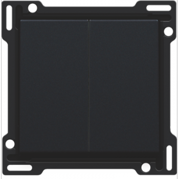 NIKO INTENSE niko afwerkingsset met 2 toetsen voor verschillende mechanismen matt black (161)