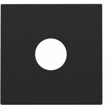 niko afwerkingsset voor enkelvoudige coaxaansluiting tv matt black (161)