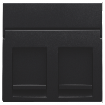 niko centraalplaat data voor 2 rj outlets black coated (161)