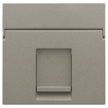 niko centraalplaat data voor 1 x rj aansluiting utp cat 5e vlak bronze coated (134)