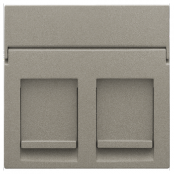 niko centraalplaat data voor 2 rj outlets bronze coated (134)