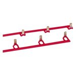 VYNCKIER abb barrette de raccordement rouge isolée 2p 14 modules VYNCKIER abb barrette de raccordement rouge isolée 2p 14 modules