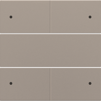 niko afwerkingsset voor 4-voudige potentiaalvrije drukknop 24v met leds bronze coated (134)