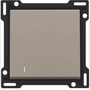 NIKO PURE niko afwerkingsset met lens voor enkelvoudige schakelaar of drukknop bronze coated (134)