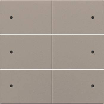niko afwerkingsset voor 6-voudige potentiaalvrije drukknop 24v met leds bronze coated (134)