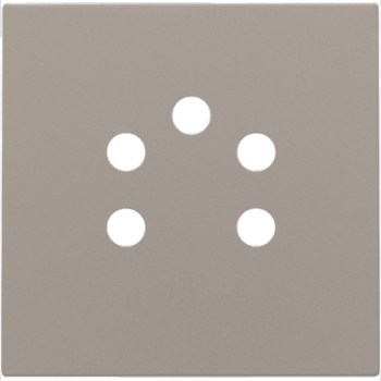 NIKO INTENSE niko afwerkingsset voor 5 polige telefooncontactdoos bronze coated (134)