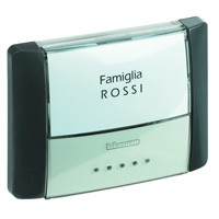 BTICINO living light bouton sonnette ip55 -éclairage avec porte-nom noir BTICINO living light bouton sonnette ip55 -éclairage avec porte-nom noir