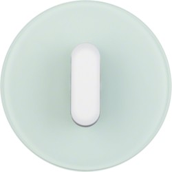 berker afdekplaat met knevel voor draaischakelaar/drukknop serie r.classic glas