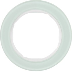 berker afdekplaat 1-voudig glas wit r.classic